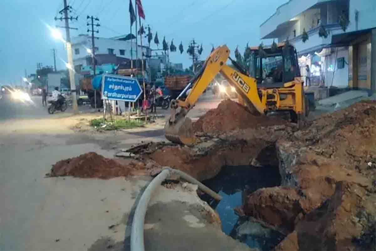 Sewage Leak Contaminating Drinking Water in Tirunelveli, Residents Demand Action